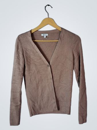 Reitmans Taupe Knit Cardigan Sweater