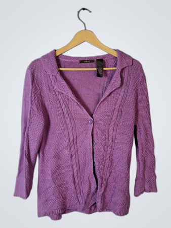 heather Purple Knit Sweater