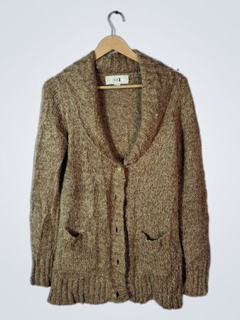 Brown Knit Cardigan