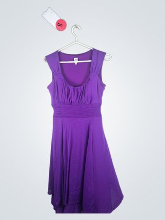 Sangria Purple Sleeveless Midi Dress