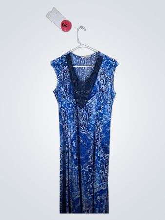 Blue Paisley Dress