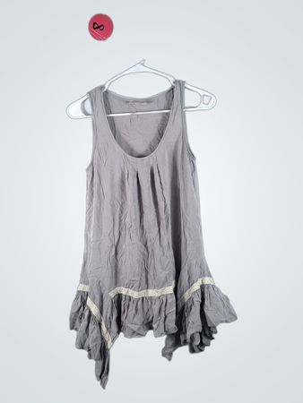 Gray Sleeveless Top
