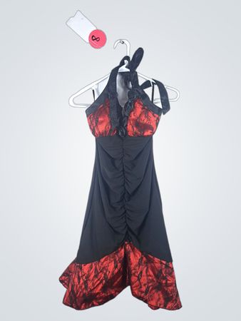 Black and Red Dress