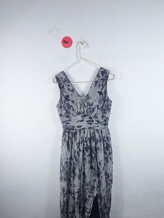 Nightway Floral Gray Dress