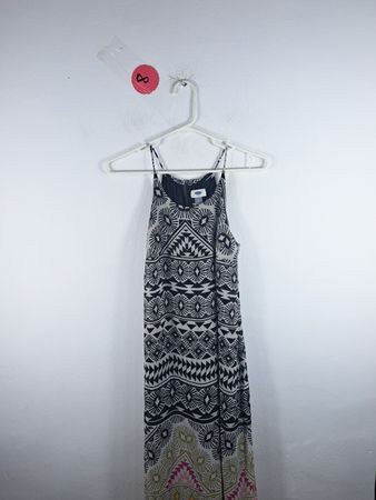 Old Navy Geometric Print Sleeveless Maxi Dress