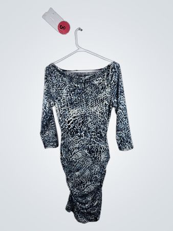 Jennifer Lopez Leopard Print Midi Dress