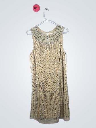 Gold Sequined Dress