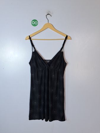 Black Dress with White Speckles