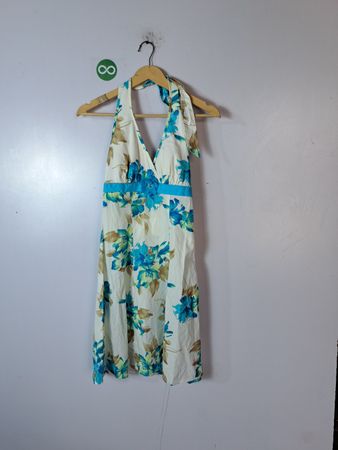 Floral Halter Neck Dress