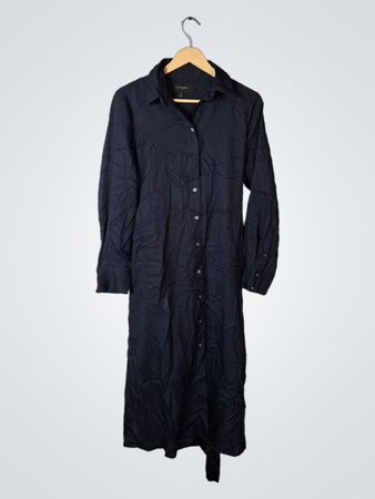 Banana Republic Navy Long Sleeve Shirt Dress