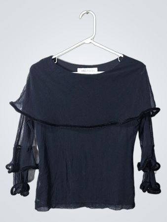 MeriStella Black Blouse