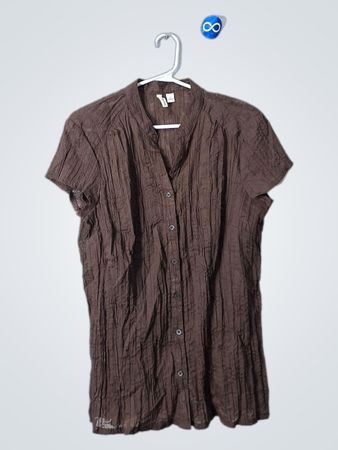 Brown Short-Sleeve Shirt