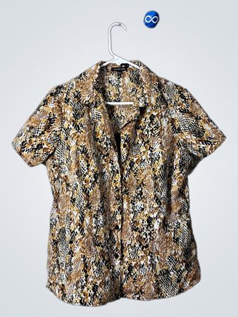 Notations Snakeskin Pattern Shirt