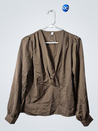 Brown Long-Sleeve Top