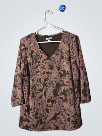 Croft & Barrow Paisley Blouse