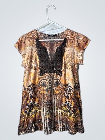 APT 9 Brown and Black Dress