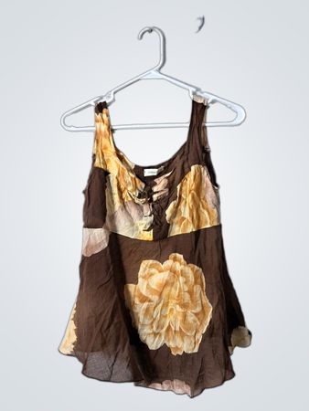 Brown Floral Top