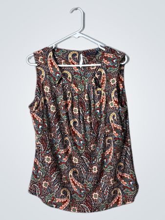 Tommy Hilfiger Paisley Print Sleeveless Top