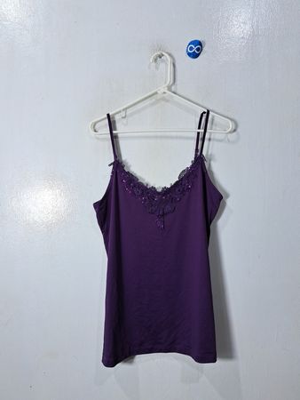 George Purple Lace Cami Top