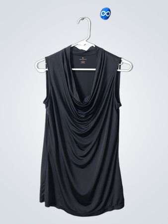 Worthington Black Cowl Neck Top