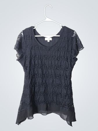 Shannon Ford New York Black Lace Top