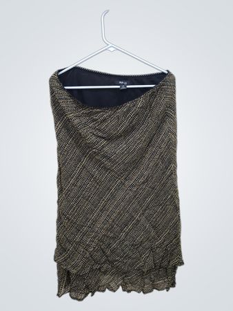 Style & Co. Petite Gold and Black Dress