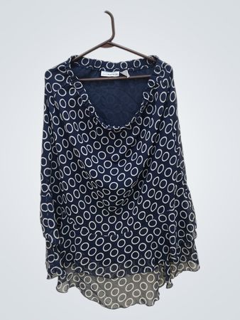 Blouse with White Circles