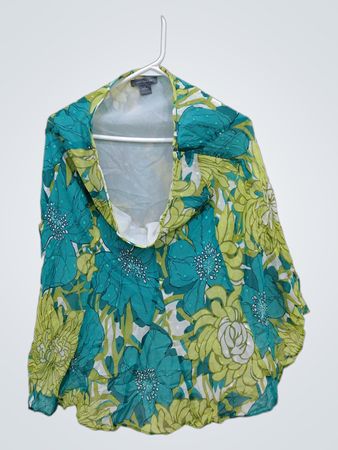 Ann Taylor Floral Chiffon Blouse