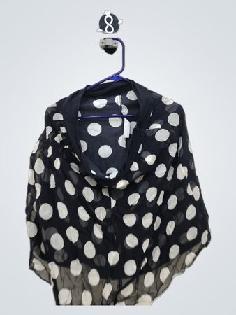 Black and White Polka Dot Blouse