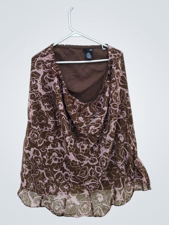 East 5th Floral Wrap Blouse