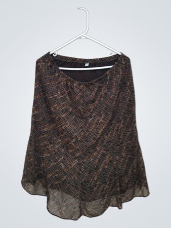 Brown Plaid Skirt