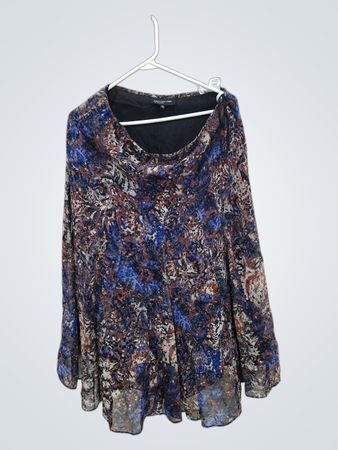 Jones New York Printed Sleeveless Blouse