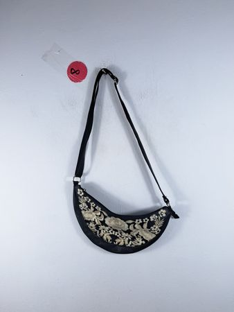 Black Leather Crossbody Bag