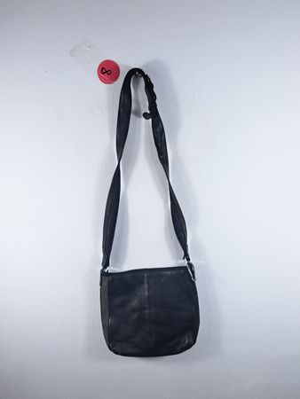 Black Leather Crossbody Bag