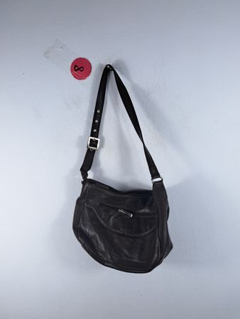 Black Leather Shoulder Bag