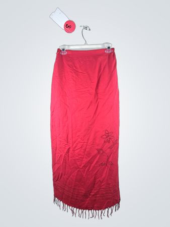 Red Skirt and Pants Set