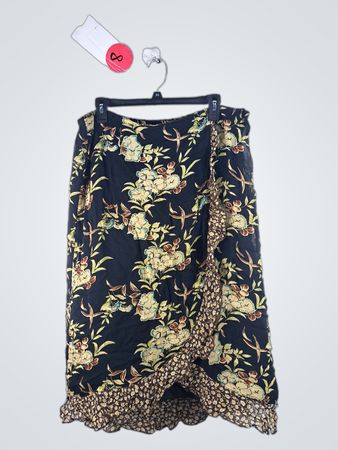 Requirements Floral Wrap Midi Skirt