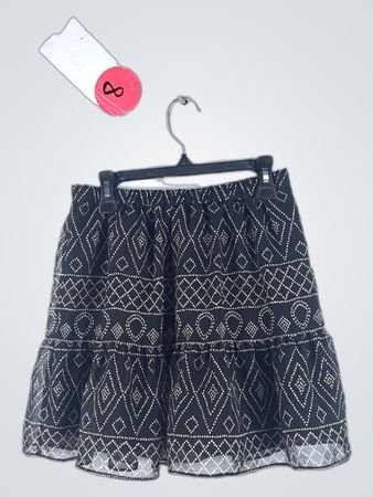 Madewell Black and White Polka Dot Skirt