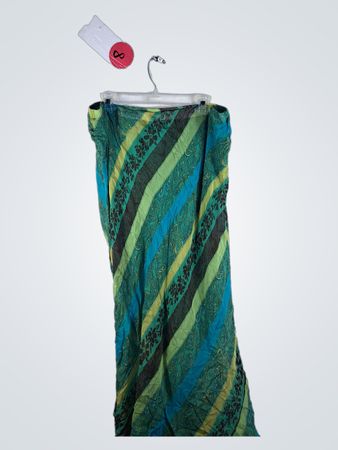 Style & Co. Woman Green Striped Skirt