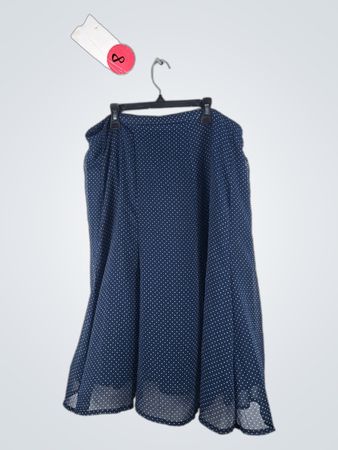 Blue Polka Dot Skirt