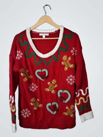 Celebrate Together Red Christmas Knit Sweater