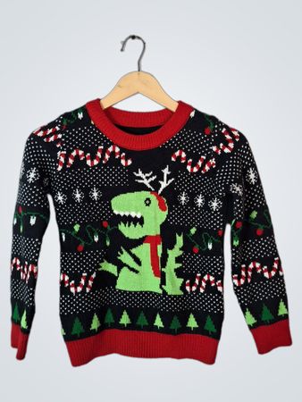 Christmas Dinosaur Sweater