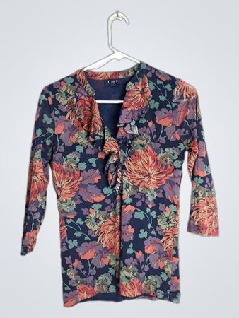 Chaps Floral Print Blouse