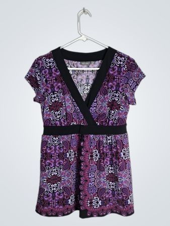 J.Crew Purple Paisley Mini Dress
