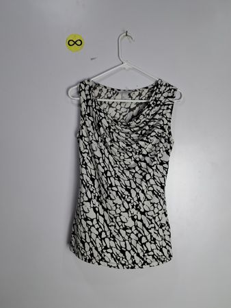 Black and White Patterned Dress