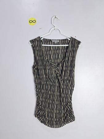 Classiques Entier Sleeveless Zigzag Wrap Top
