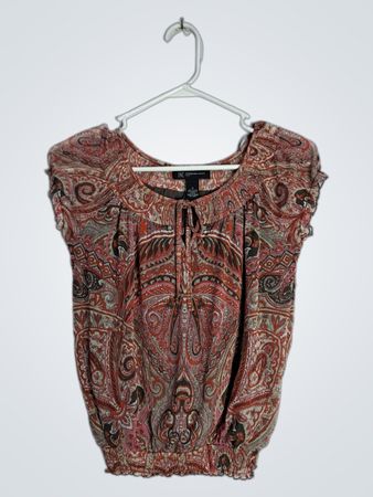 INC Petite Paisley Blouse