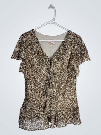 R&K ORIGINALS Leopard Print Blouse