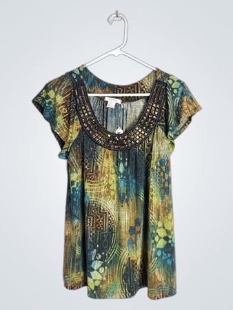 dressbarn Printed Blouse