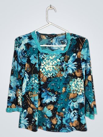 Brittany Black Floral Blouse